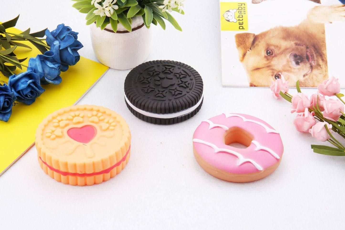 Canine Chompers: Interactive Sound-Ball Molar Toys With Three Delicious Designs